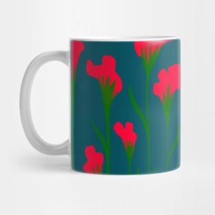 Red Petal Flowers Mug